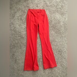 Red Sunzel Flare Leggings